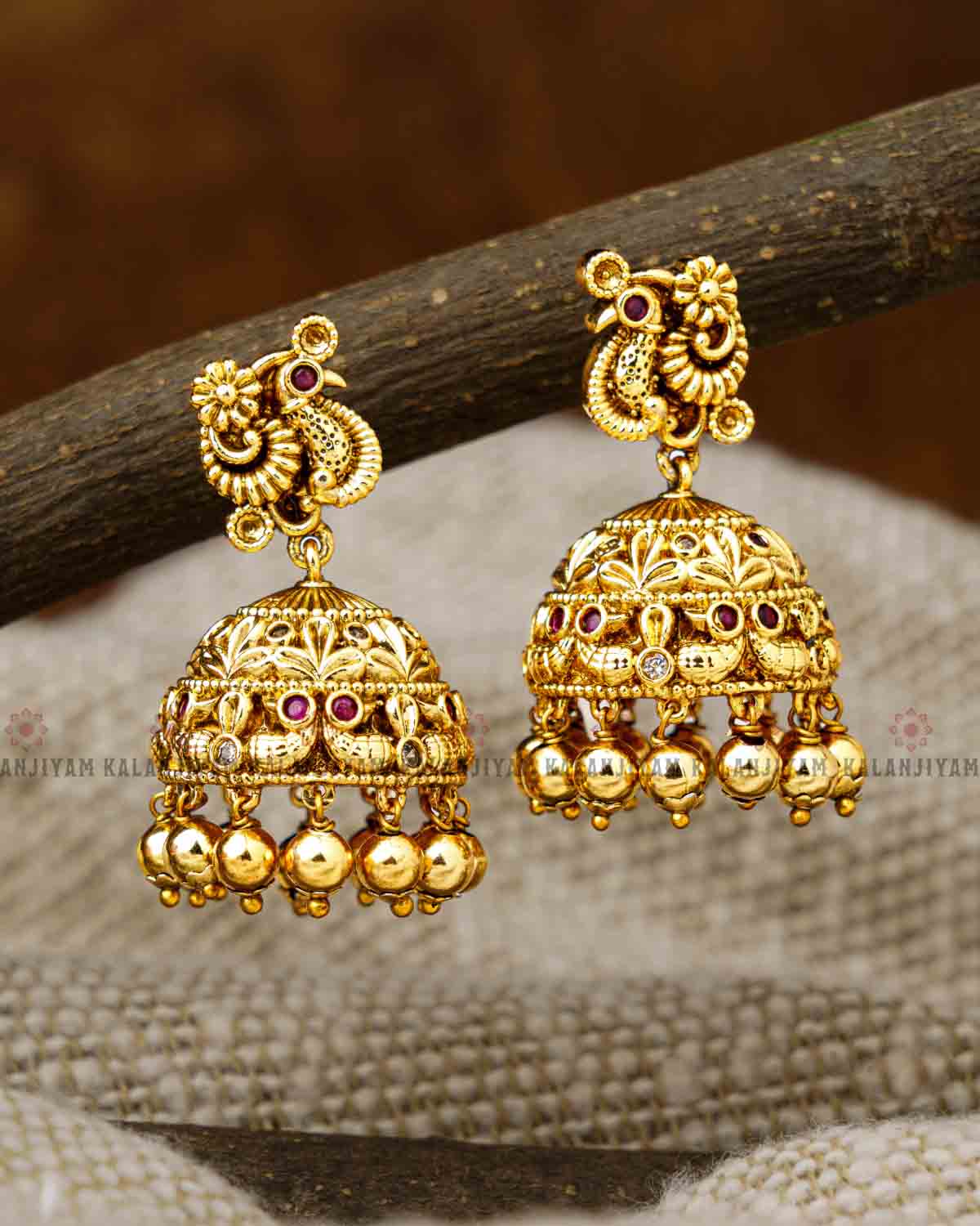 Peacock Jhumka