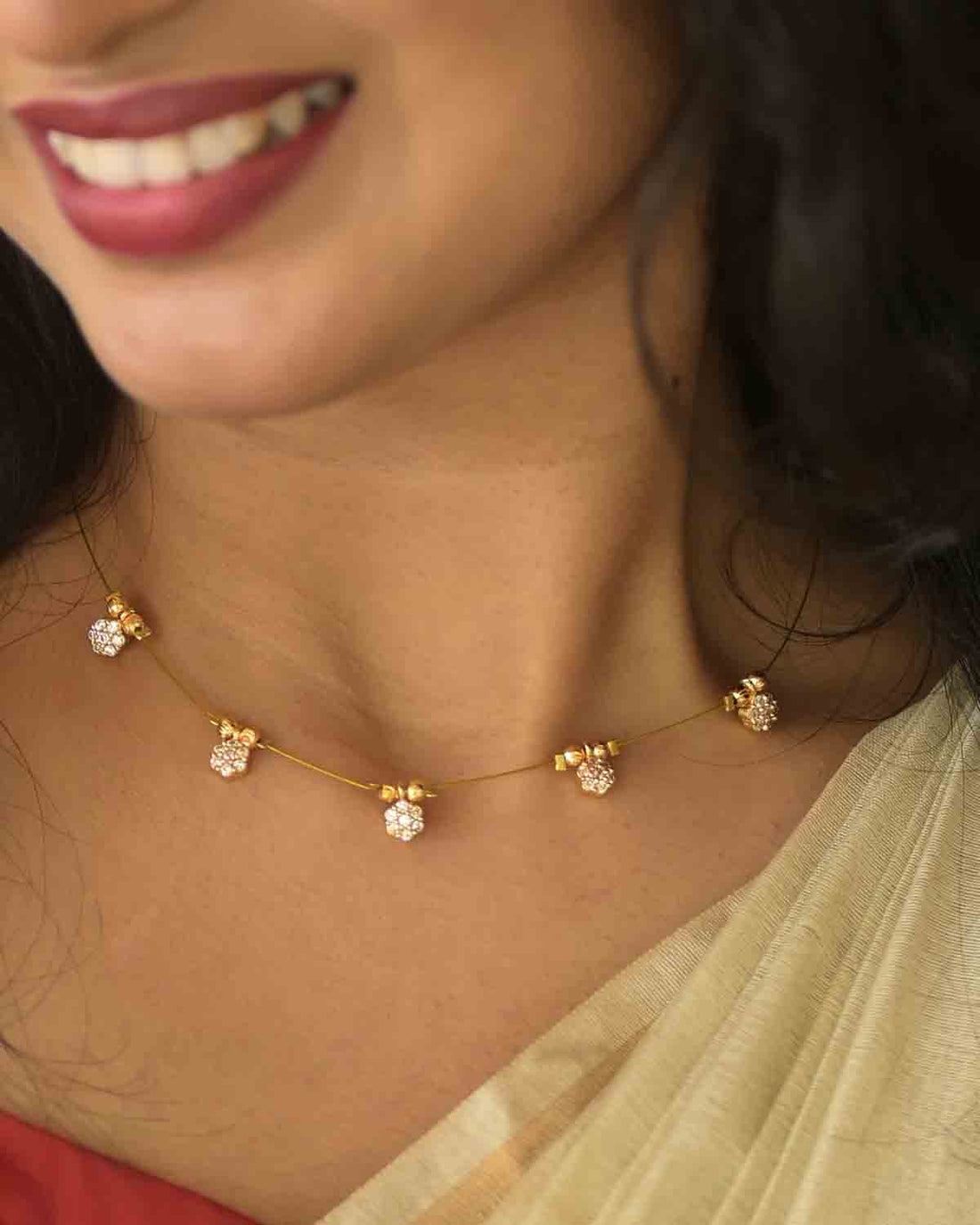 Floral Ad Neckpiece