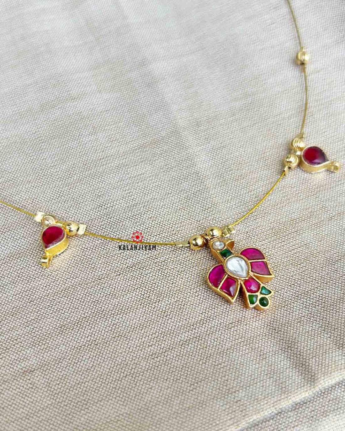 Bird Jadau Neckpiece