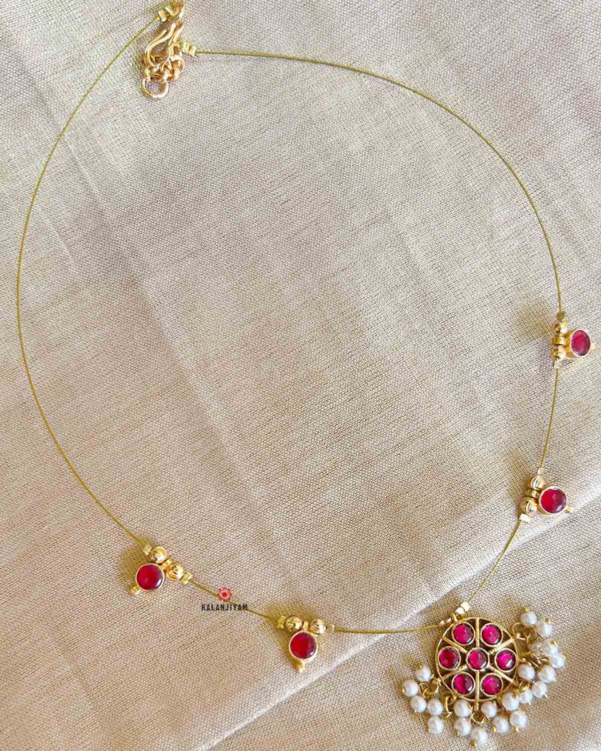 Wheel Jadau Neckpiece
