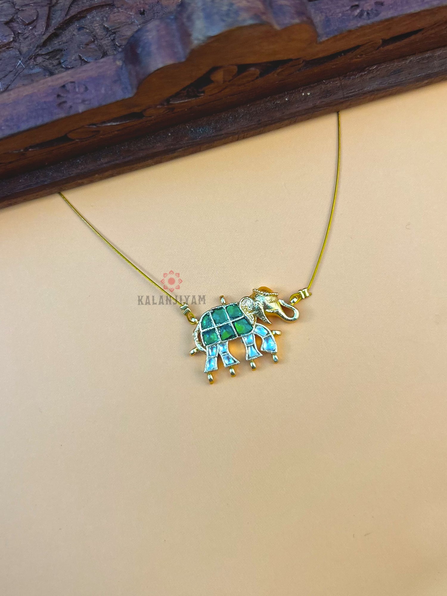 Elephant Jadau Neckpiece