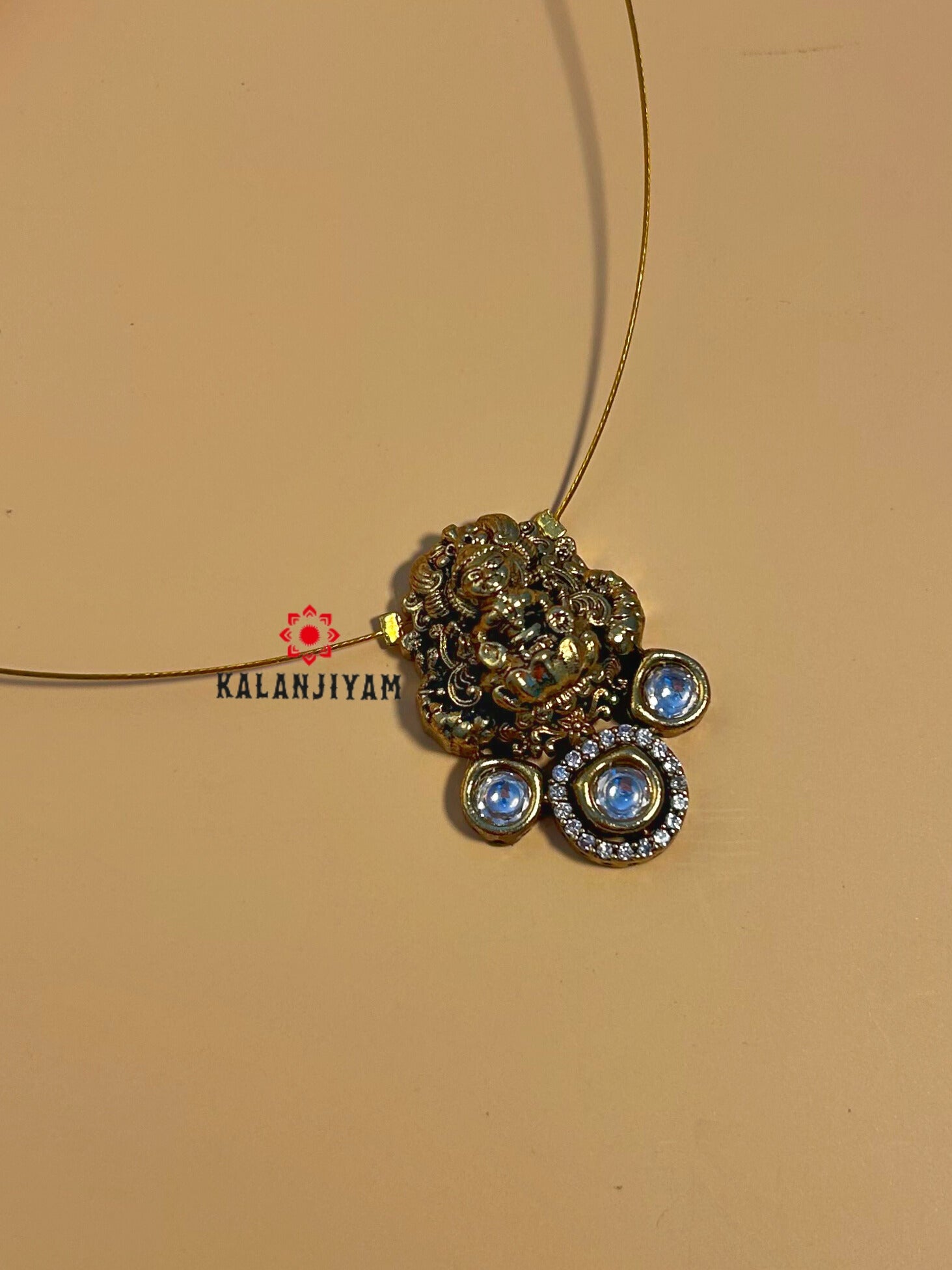 Embossed Lakshmi Neckpiece