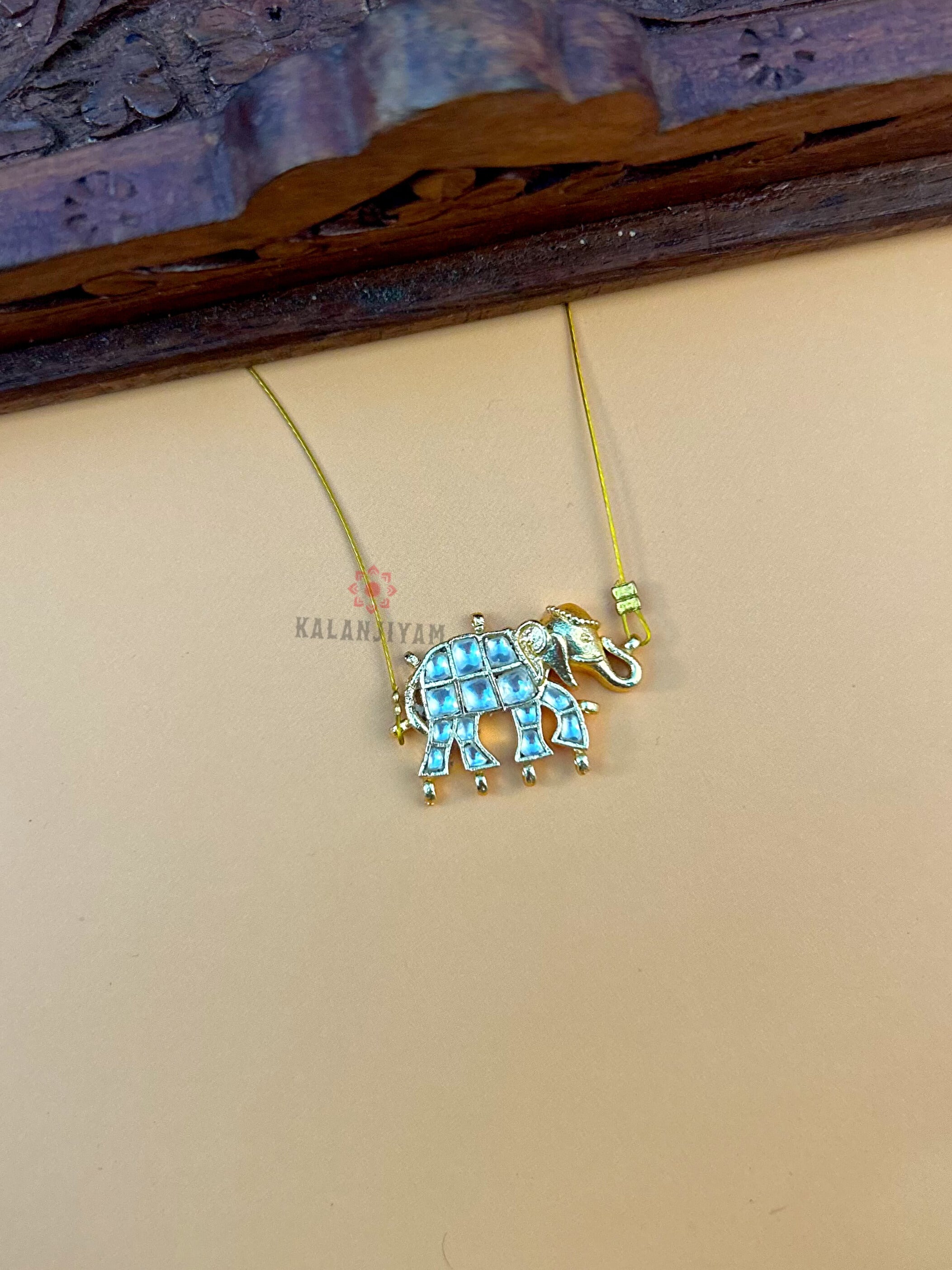 Elephant Jadau Neckpiece