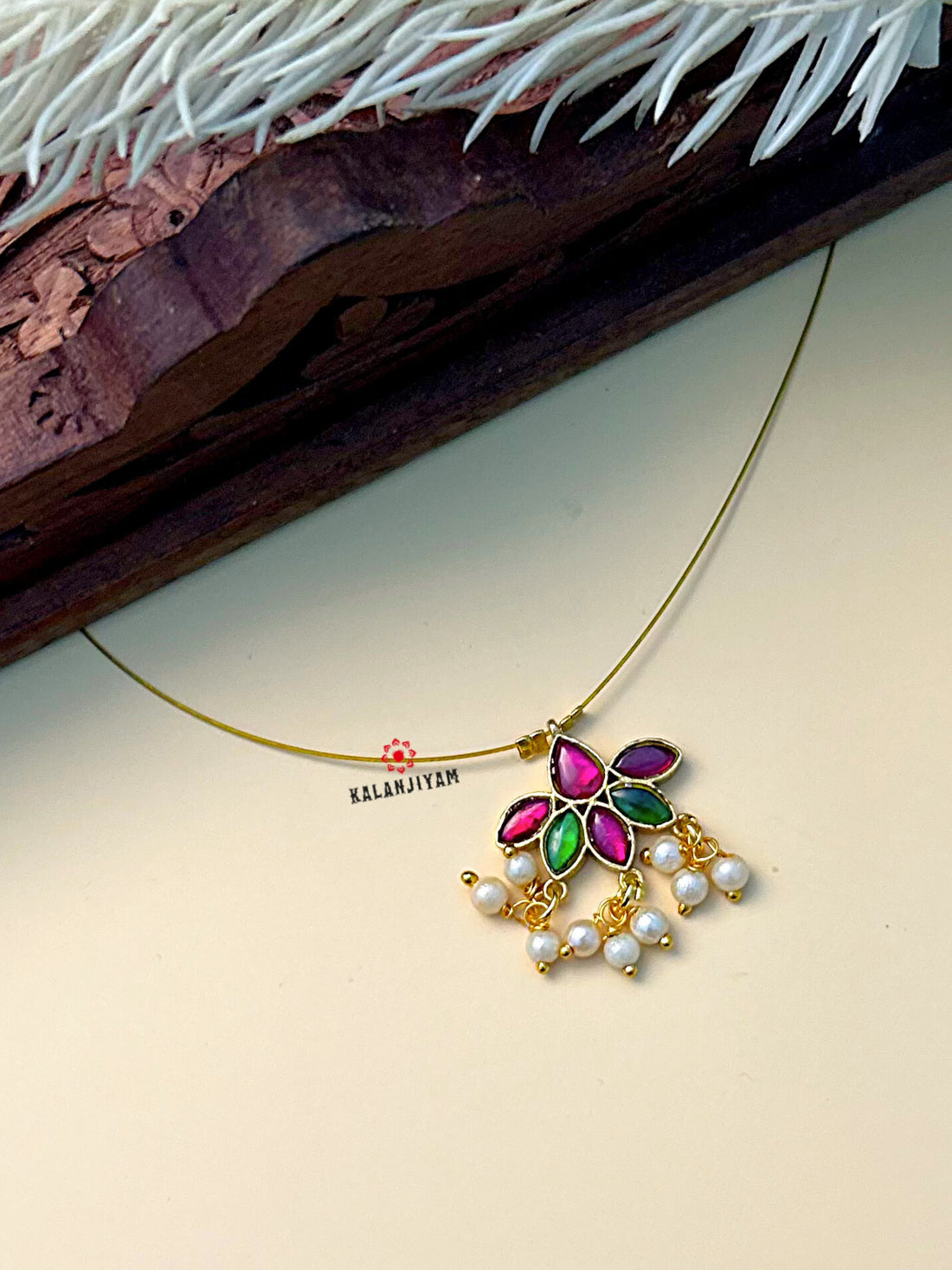 Floral Jadau Neckpiece