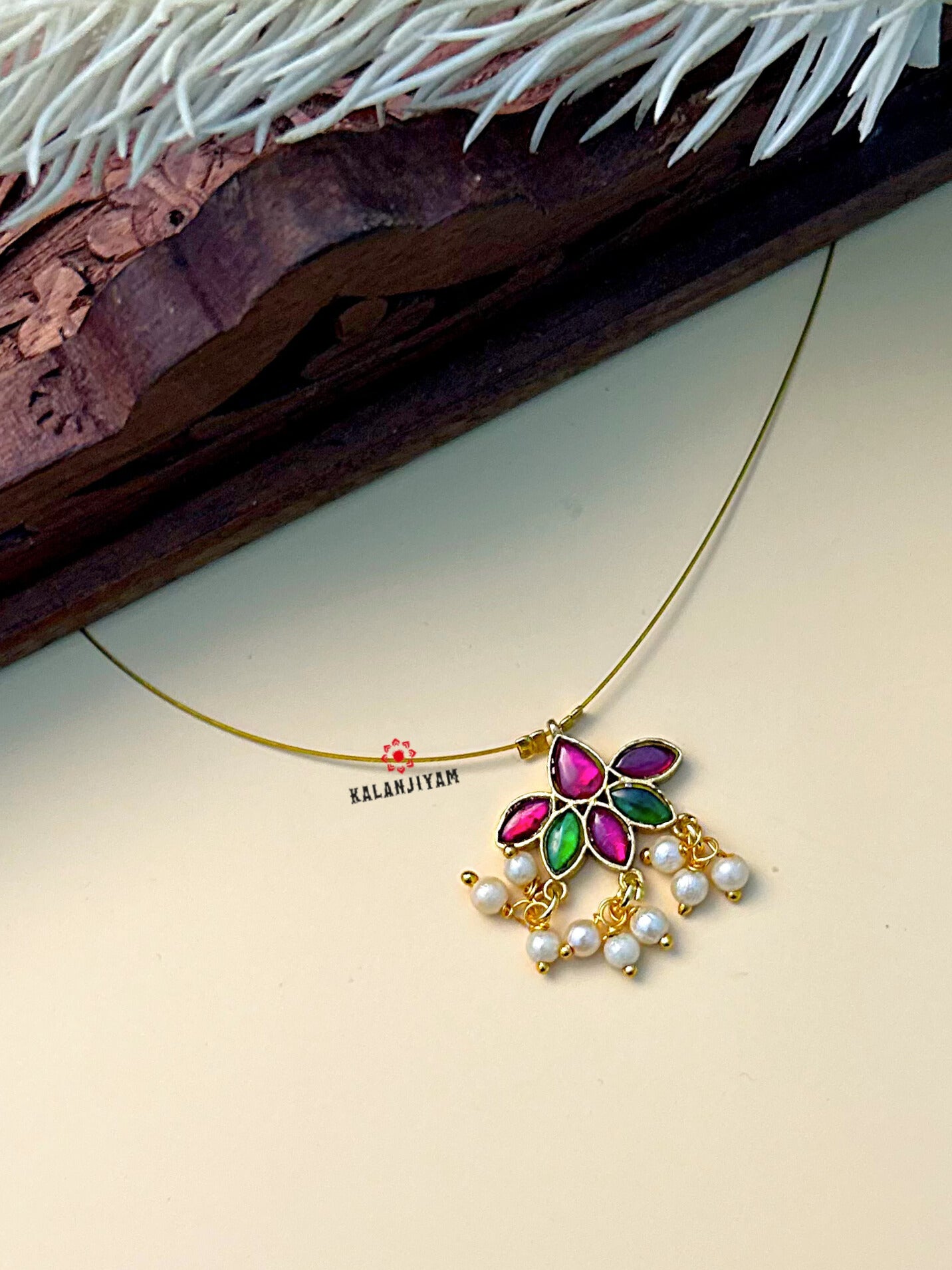 Floral Jadau Neckpiece