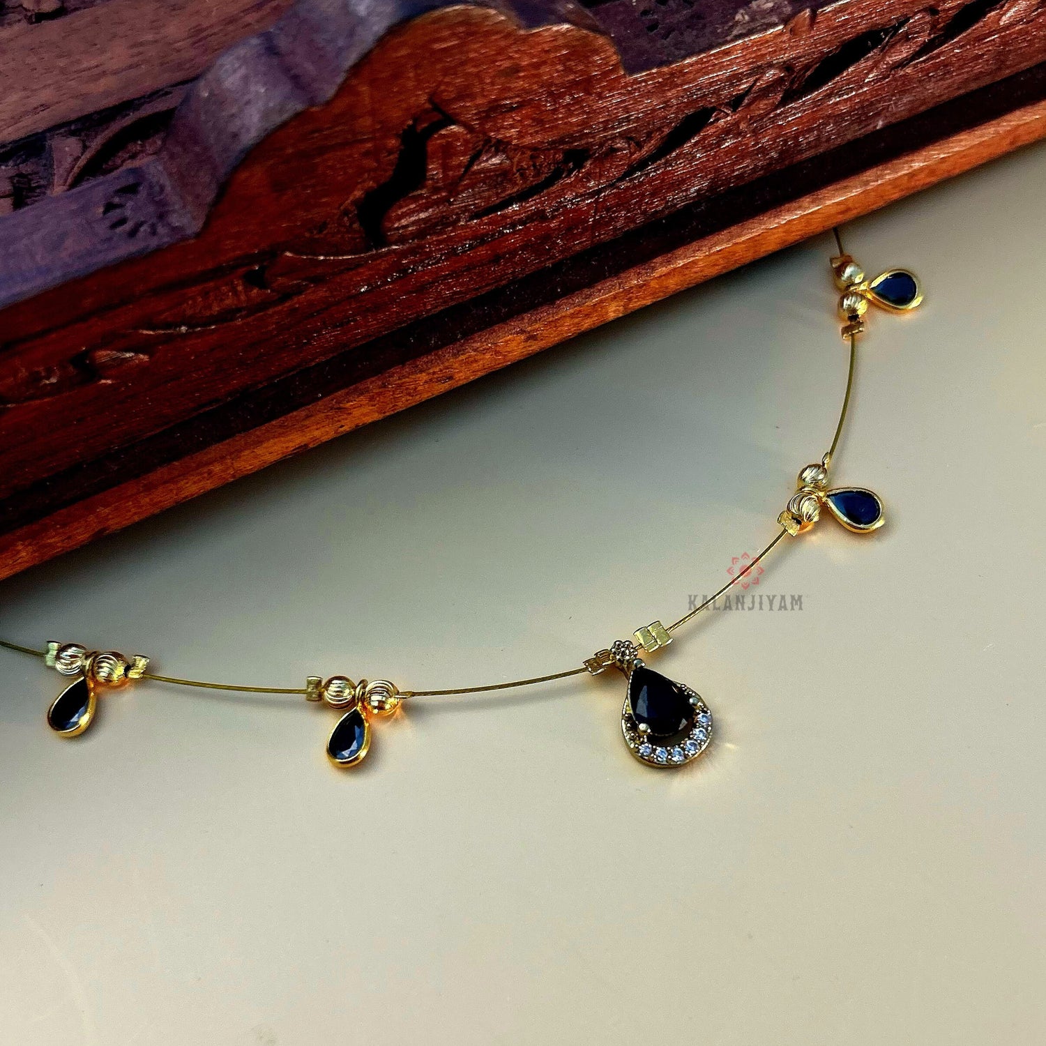Raindrop Polki Neckpiece