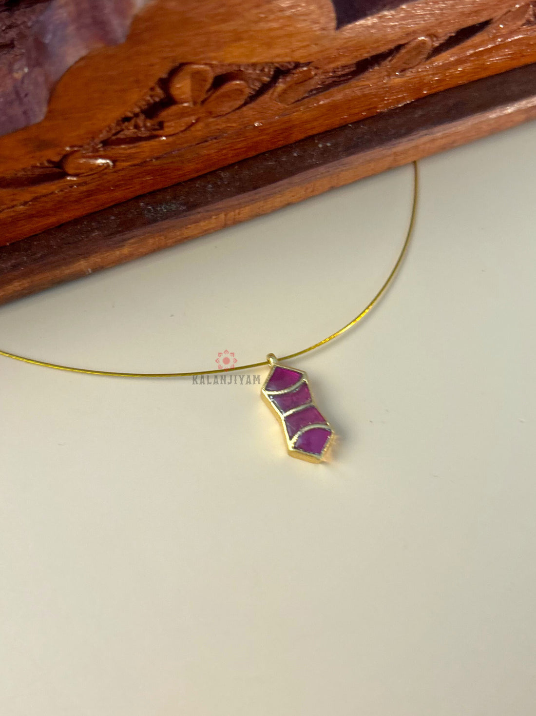 Pink Jadau Neckpiece