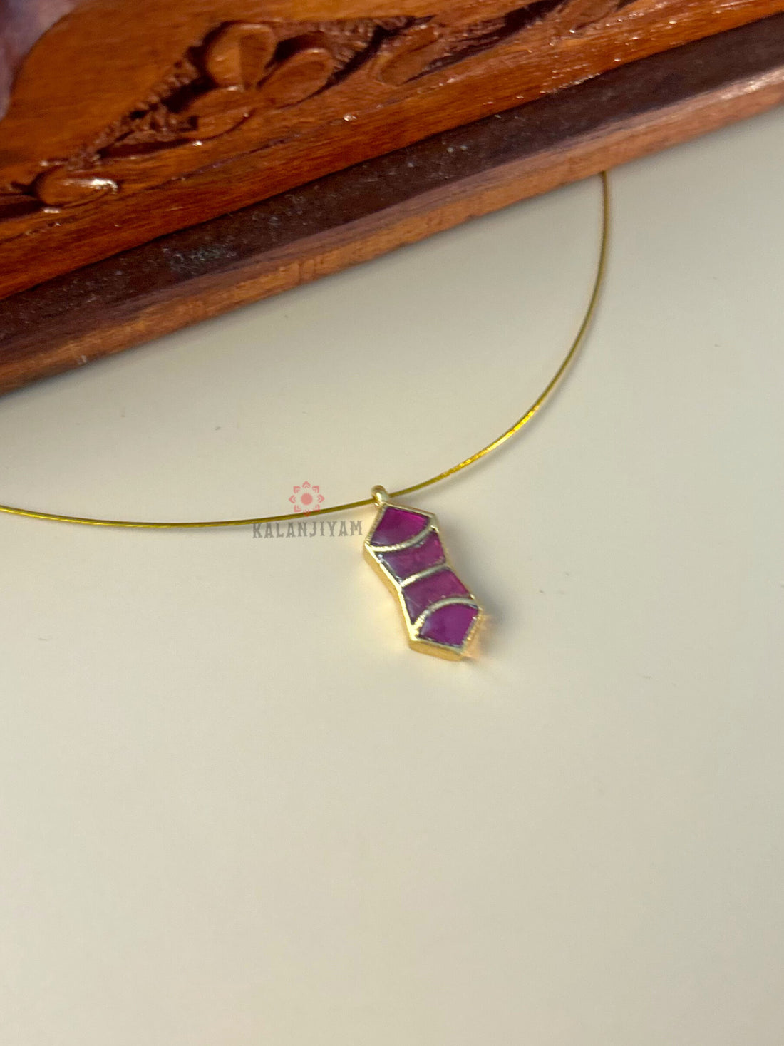 Pink Jadau Neckpiece