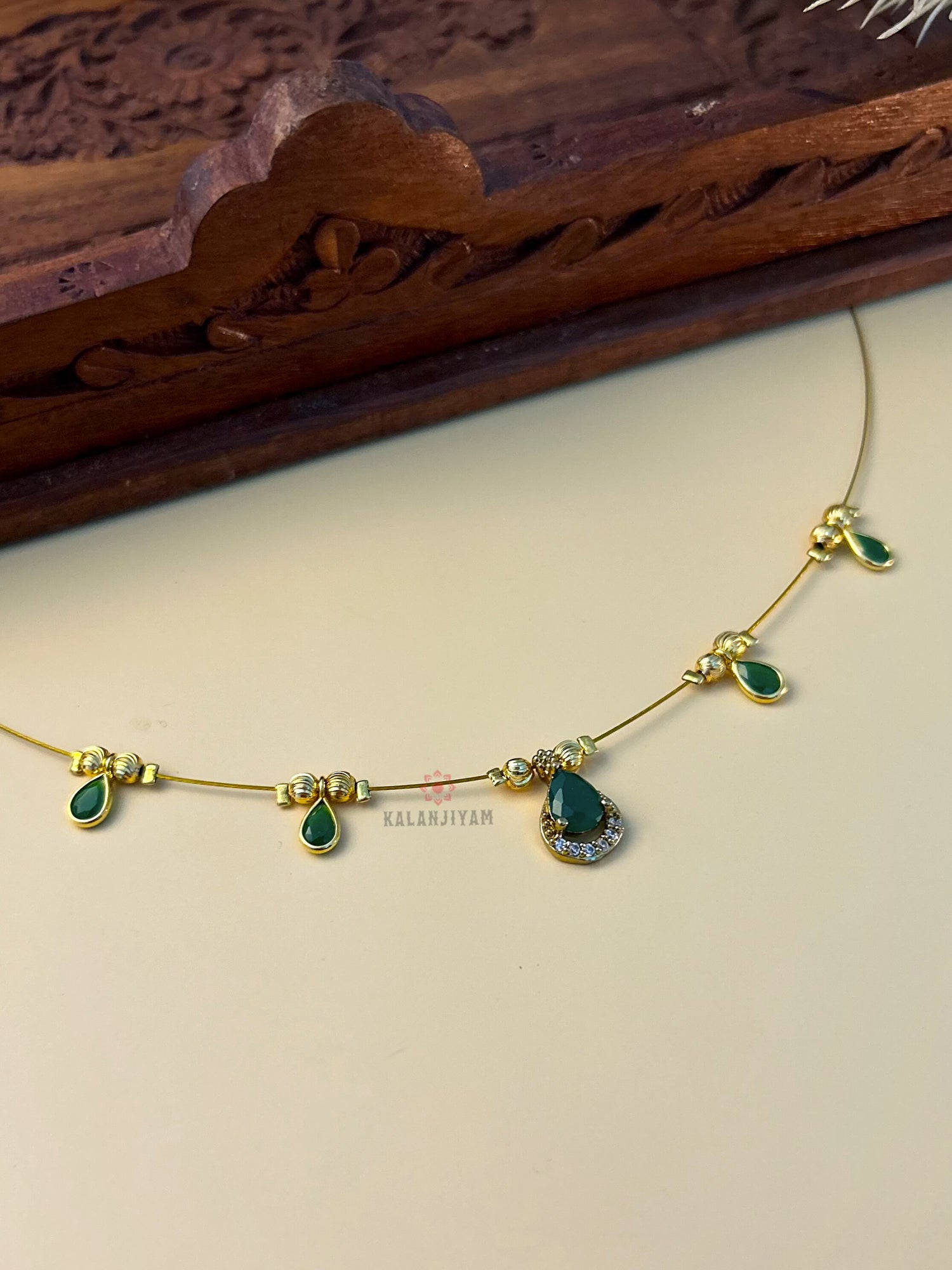 Raindrop Polki Neckpiece