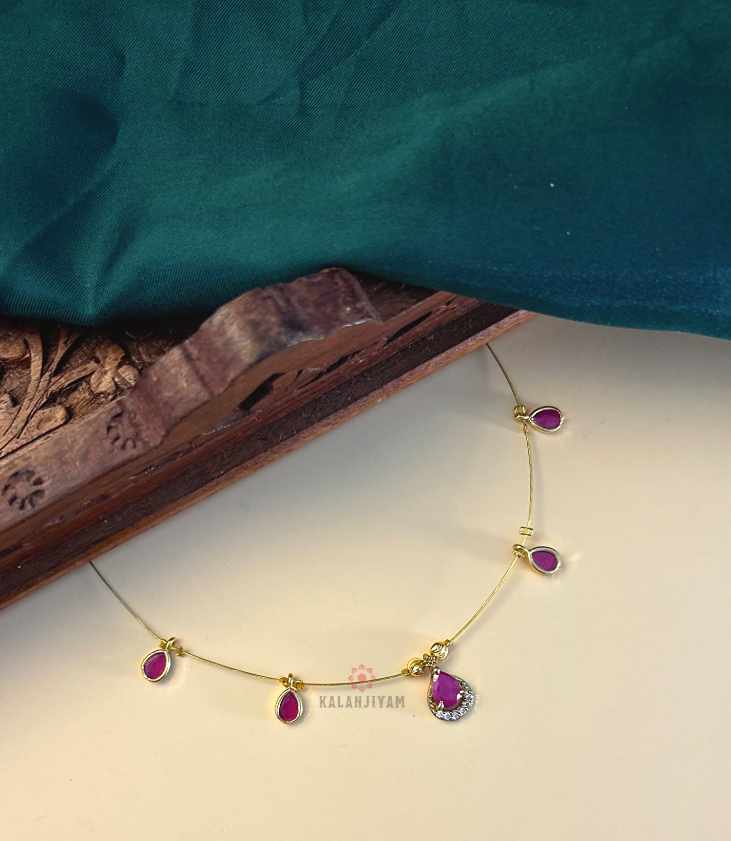 Raindrop Polki Neckpiece