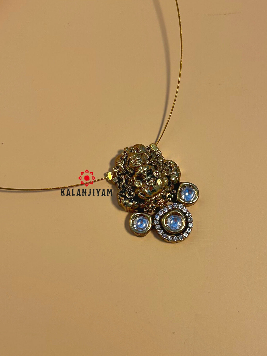 Embossed Lakshmi Neckpiece