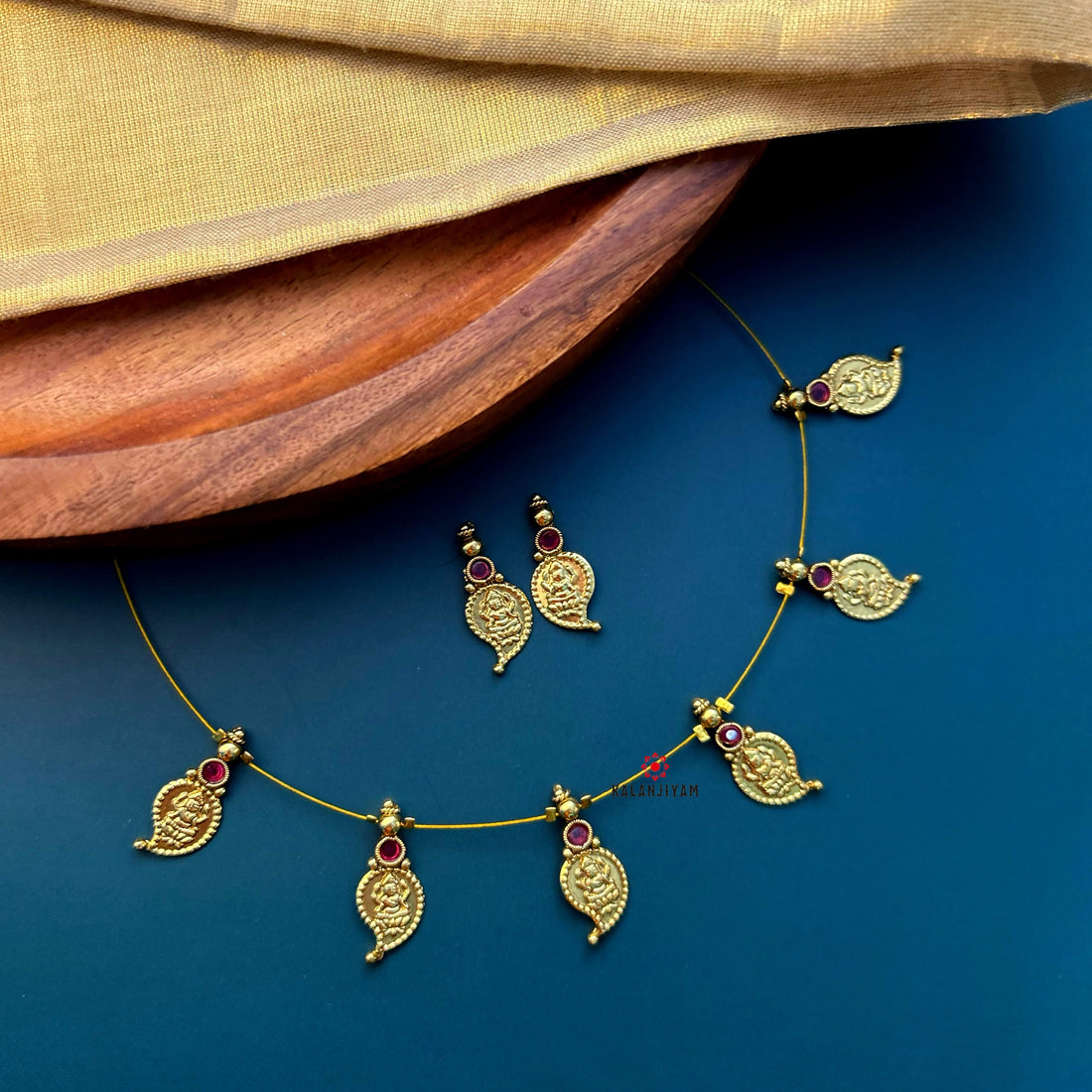 Mango Shaped Coin Neckpiece