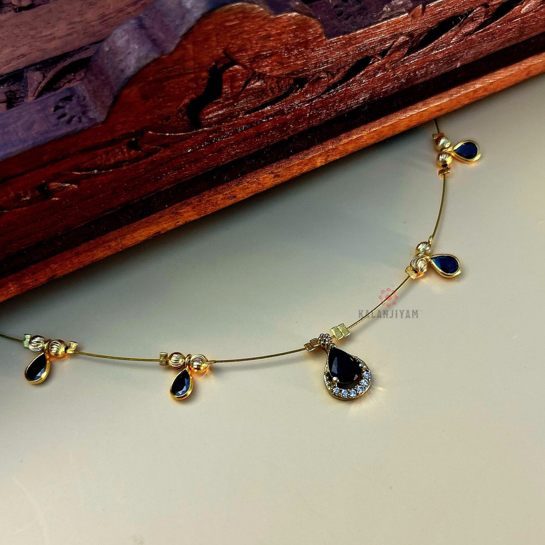 Raindrop Polki Neckpiece