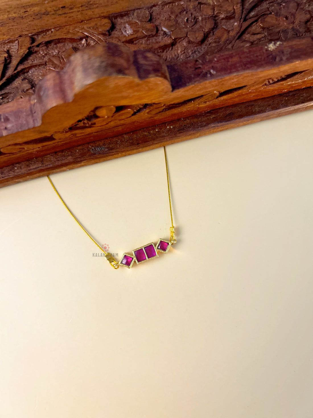 Cute Pink Jadau Neckpiece