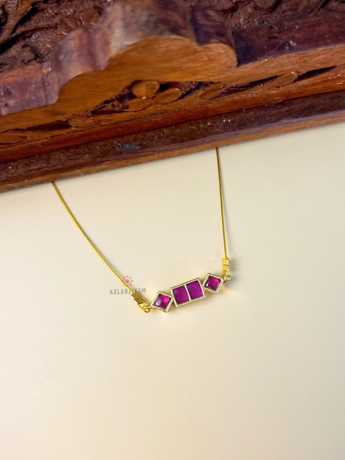 Cute Pink Jadau Neckpiece