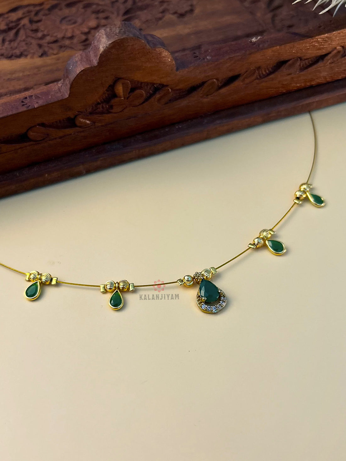 Raindrop Polki Neckpiece